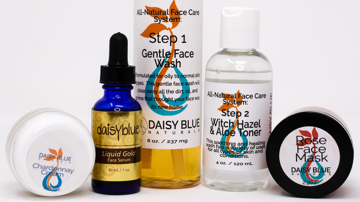 A photo of Daisy Blue's cleansing products to accompany the blog, Why is washing your face important?